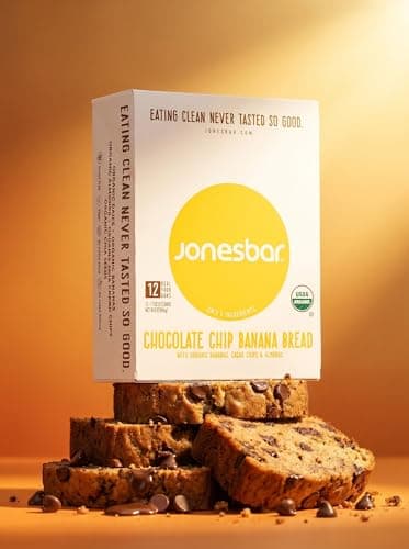JONESBAR USDA Organic Fruit & Nut Bar, Non-GMO, Kosher, Vegan, Gluten Free, Simple Snack Bar (Banana Chocolate Chip 12 Count (Pack of 1)) - Thumbnail 6