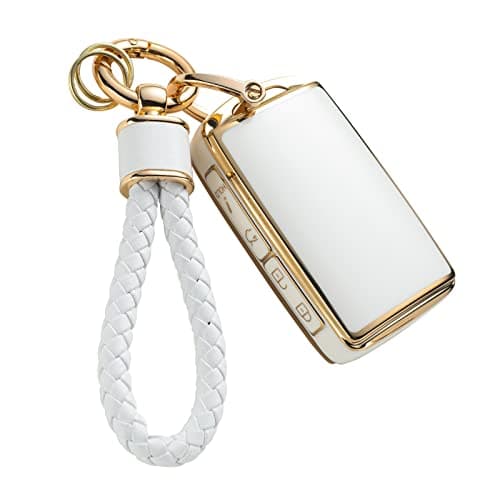 RUABIBAN Mazda Key Fob Cover with Keychain, TPU Key Case for Mazda 3, CX-5, CX-30 - Image 1