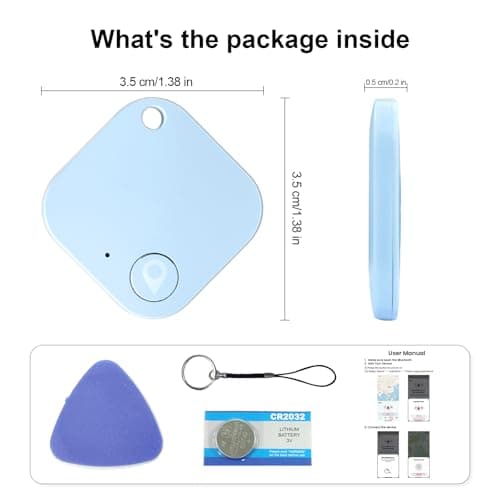 Bluetooth Tracker Tag with Extra Battery, Work with Apple Find My (iOS Only, Not for Android), Item Finder for Keys, Backpack, Suitcase, Wallet, Luggage, Black (Colorful, 4 Pack) - Thumbnail 6