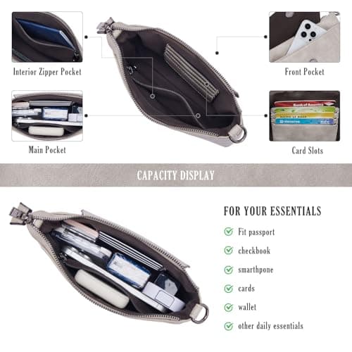 Switrock Small Crossbody Bags for Women, Cell Phone Bag Mini Over Shoulder Handbag Wallet Purse with Card Slots - Thumbnail 4