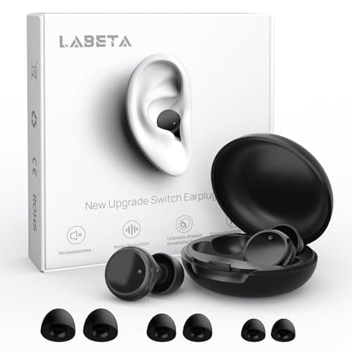 Switchable Concert Ear Plugs for Noise Reduction, Multi-Size Silicone Earbuds, 3 Noise Relief Modes for Focus, Study, Work and Travel, Hearing Protection, Reusable Ear Plugs (Comfort Varies by Person) - Image 1