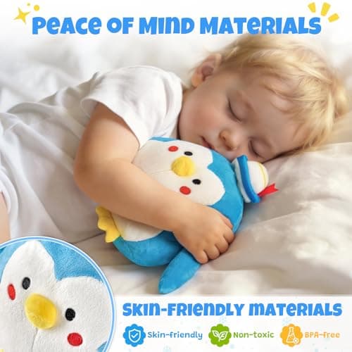 Crawling Penguin Baby Toy with 48 Songs & Record– Interactive Musical Plush Toy for Babies 6-12 Months, USB Rechargeable Dancing Stuffed Animal, Sensory Toy for Toddlers 1-3, Baby Birthday Gift - Thumbnail 5