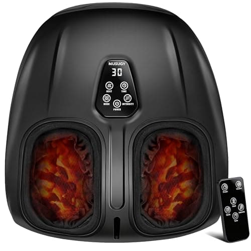Musugy Foot Massager with Heat and Compression 2026 Upgraded Shiatsu Style - Image 1