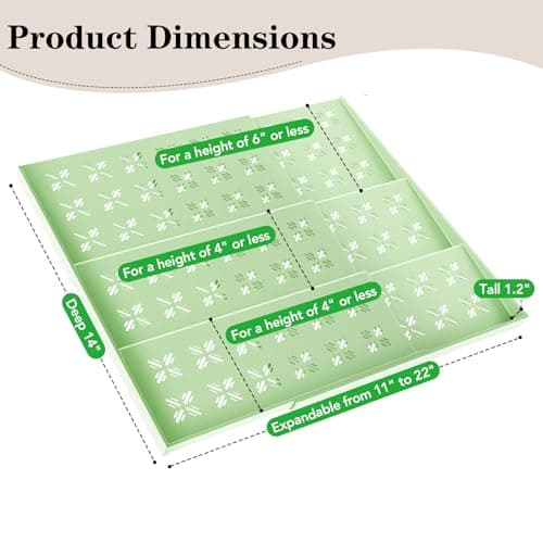 Expandable Spice Drawer Organizer (11"-22"), 3-Tier Slanted Kitchen Cabinet Rack with Labels & Funnel, Adjustable for Standard & Tall Bottles, Versatile for Bathroom & Office – Jars Not Included - Thumbnail 4