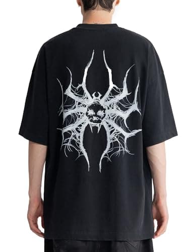 Nicemeet Refined Fabric Mens Crew Neck T Shirts Workout Short Sleeve Tee Tops Bulk (US, Alpha, Small, Medium, Regular, Regular, Spider) - Image 1