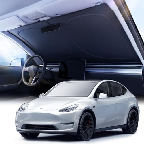 [2026 Upgraded] Nmoiss Car Windshield Sun Shade [Dot Matrix Reflective Coating] Extended Edge No Light Leakage Design Cooling Protect Car Interior from UV Damage-XL - Image 1