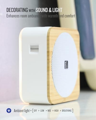 Soundfreaq Sound Spot II SFQ-18: Portable Bluetooth Speaker with Powerful Bass, Nature Sounds, Ambient Light, and Speakerphone (White) - Thumbnail 4
