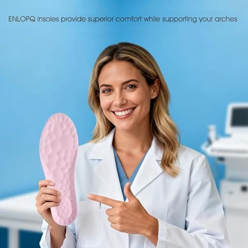 4D Cloud-Like Comfort Soles for Men - Soft Memory Foam Cushioning Insoles - Trim to Fit Steppers Insoles with Arch Support for Foot Pain Relief and Fatigue Reduction (Pink, US W 6.5-9) - Thumbnail 6