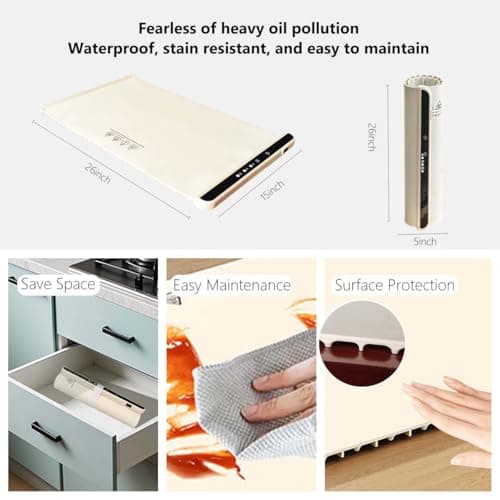 Food Warming Mat Electric Warming Tray for Buffets Party and Home Daily Use 10's Heating Fastly Timed Function for Your Family Commercial Food Warmers - Thumbnail 4