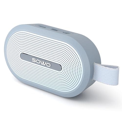 SOWO Wireless Portable Small Speaker, Ultra Magnetic Bluetooth Speaker for Golf Cart, Coverless IP67 Waterproof, 24 H Playtime, Pro Sound, Clip Hanging Design for Outdoor, Indoor - Blue - Image 1