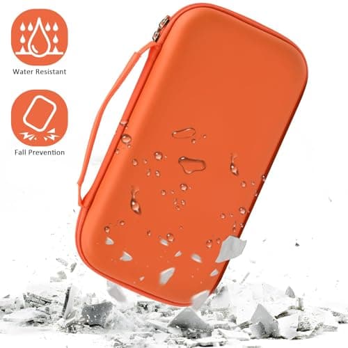 Comecase Wireless Microphone Case Compatible with JBL Wireless Two Microphone/for JBL Partybox, Handheld Dual Mic Travel Storage Bag for Receiver, Batteries and Other Accessories -Orange(Box Only) - Thumbnail 6