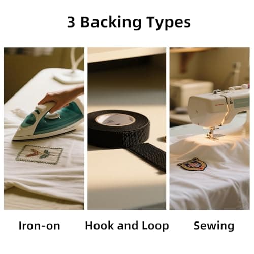 Custom Embroidered Patches,Personalized Logo Embroidered Patches,Decorative Tape Any Size and Shape Up With Iron on/Sew on/Hook and Loop Backing for Vest,Jacket,Carrier,Hat-Shield - Thumbnail 3