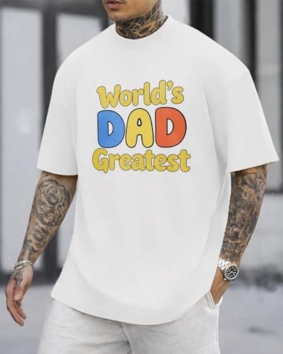 YTD Dad Graphic Tshirt, Premium Cotton Printed Oversized Casual Tees - Thumbnail 3