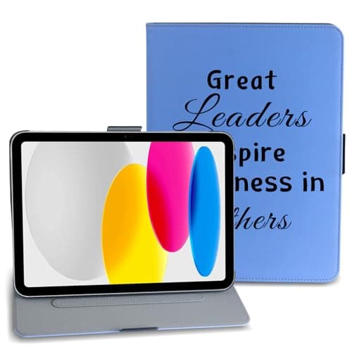 TTJHGYQO for iPad iPad (A16) 11th Generation Case 11 Inch 2025, for iPad 10th Generation Case 10.9 Inch 2022 with Pencil Holder, Support Touch ID, Auto Wake/Sleep (Great Leaders) - Image 1
