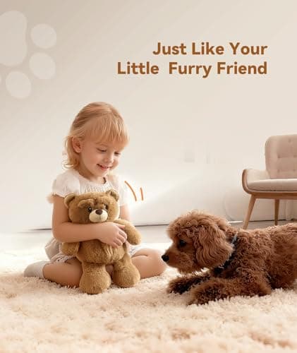 Dreamegg Microwavable Stuffed Animal, 1.43 Lbs Teddy Bear, Washable Cover, Cute Heatable Plushies, Gifts for Women Girls Adults and Kids - Thumbnail 5