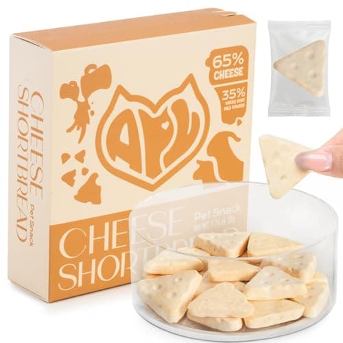 APL Freeze-Dried Cheese Treats for Dogs & Cats, 1.76 oz | All-Natural Cheese & Goat Milk Powder Recipe | Healthy Training Snacks, Food Toppers & Travel-Friendly Treats