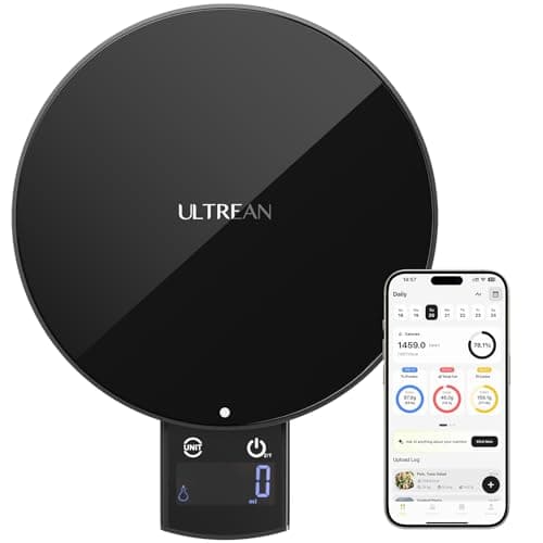 Ultrean Smart Food Scale with Nutritional Calculator, Kitchen Scale for Weight Loss, Food Weight Scale with App for Calorie & Macro Tracking, AI Scan, 33lb - Image 1