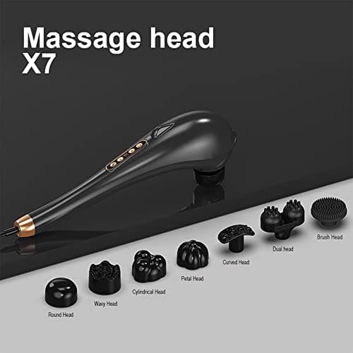 Asopal Back Massager, Deep Tissue Massager, Massage Machine for Pain Relief, Hand Held Massage Tool, Electric Percussion Body Relax Machine, Handheld Relaxation Tool - Thumbnail 4