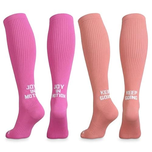CopperJoint Copper Compression Socks for Women, Knee High Compression for Circulation, Socks for Nurses, Running, Travel & Everyday Use, Ideal Gifts for Women & Maternity- 2 Pairs in a Pack - Small