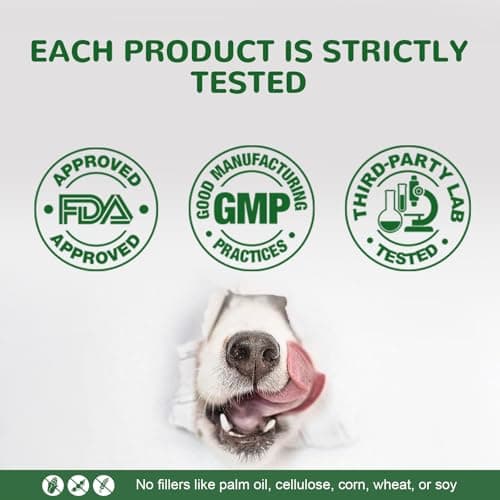 Vetriuntrix Dog Allergy Chews, Dog Itch Relief Chews for Paw Licking Itchy Skin, Probiotics with Omega-3 Turmeric Astragalus for Large Dogs Coat Immune Supplement-150ct - Thumbnail 6