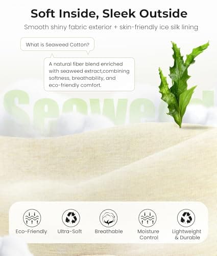 MUSICOZY Bluetooth 5.4 Sleep Headphones Eye Mask with Seaweed Fiber Cotton, Ultra Soft Fully Wrapped Sleep Mask with Headphones for Side Sleepers, 14 Hours Playtime, Gifts for Men Women, Beige - Thumbnail 3