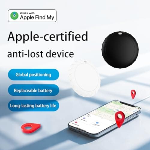 GPS Tracker for Vehicles with Magnetic Case Work with Find My (iOS Only)-No Monthly Fee Subscription No SIM Card Required, Waterproof,Real-Time GPS Tracking Devices or Cars, Trucks, Anti-Theft(Black) - Thumbnail 4