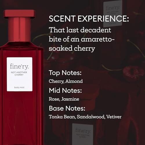 Fine'ry Not Another Cherry Eau De Parfum & Body Mist Gift Set | Fruity & Floral Notes Of Cherry, Rose & Almond | Fine Mist Spray & Perfume For Women | Fragrance Layering Duo (2oz + 5oz) - Thumbnail 5