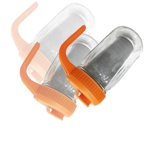 Mason Jar Pour Caps, Wide Mouth Leak Proof Lids for 64oz Mason Jars, 6 Pack (Jars Not Included，No ice bucket included) - Thumbnail 3