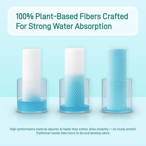 Ditoi Disposable Bath Towels,Extra Large Beach Towels 30"X60", Camping Towels for Travel Hotel, Soft Quick Dry Shower Tissue for Body,Gym Sports,Beach (XL,10 Count) - Thumbnail 3