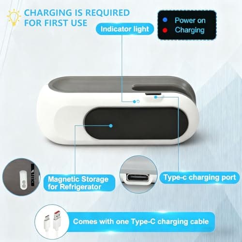 Mini Bag Sealer With Cutter And Magnet, 2 In 1 Rechargeable Vacuum Sealer Bag Heat Seal Machine With Sealer&Cutter For Plastic/Chip/Vacuum Sealer Bags (White 2.0) - Thumbnail 5