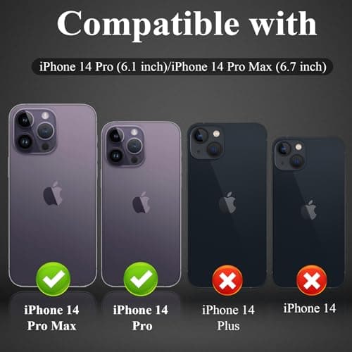 YWXTW Screen Protector (6.7 inch) for iPhone 14 Pro Max, 9H Tempered Glass, Scratch Resistant, Waterproof, Glossy, 1 Set - Thumbnail 2