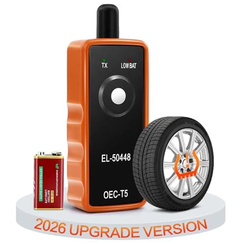TPMS Relearn Tool for Car Tire Sensor w/Battery, FIRSTOOL EL-50448 TPMS Reset Tool Tire Sensor Programmer, OEC-T5 TPMS Programming Tool Tire Pressure Sensor Reset Tool for GM Series Vehicles 2006-2026