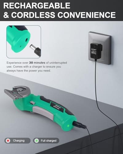 Gifts for Men Christmas Stocking Stuffers for Women Electric Box Cutter Power Shears 4V Cardboard Cutter Carpet Cutter Tool Heavy Duty Rotary Cutter for Thin Box Plastic for Birthday White Elephant - Thumbnail 5