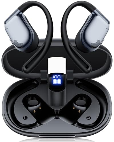 AI Translation Earbuds Real Time 164 Languages Translator Ear Buds 90H Playtime Bluetooth Translating Earbuds with LED Display Audifonos Traductores Inglés Español for Travel Business Learning Black - Image 1