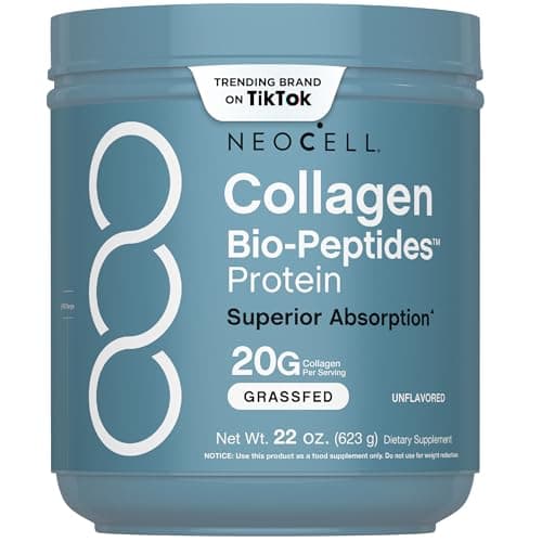 NeoCell Collagen Peptides Powder | 22oz | Super Hair, Skin, and Nails | Superior Absorption | Grassfed Protein Supplement | Advanced with 18 Essential Amino Acids - Image 1