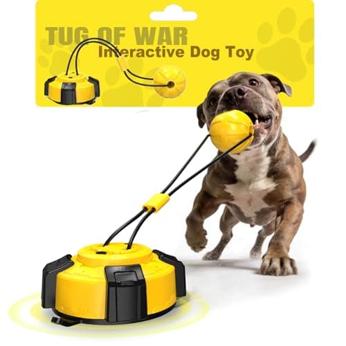 Wulwulth Interactive Dog Toys Tug of War, Dog Enrichment Stimulating Chew Toy with Suction Cup to Keep Them Busy for Aggressive Chewers, Puppy Teething Puzzle Rope Toy for Small Medium Large Dogs