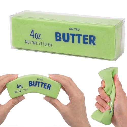 Butter Squishy Slow Rising Stress Relief Tool,New 2026 Squeeze Ball Realistic Butter Stick Soft Squeeze Tool,Portable Squishy for Adults Anxiety & Stress Relief, Sensory Gifts for Office(Green) - Image 1