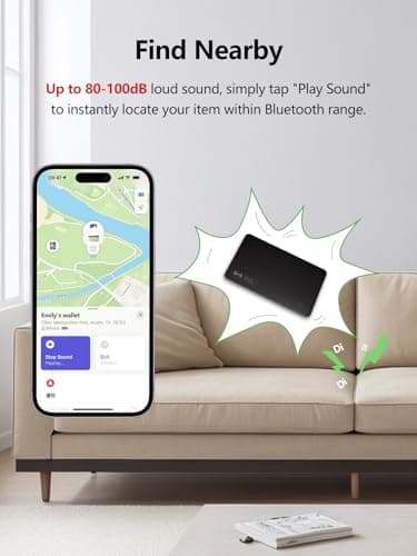 Lmrbelec Wallet Tracker Card Work with Apple Find My, Ultra-Slim Rechargeable Tracking Card Credit Card Tracker for Wallet, Luggage, Passport (for iOS, 2 Pack) - Thumbnail 4