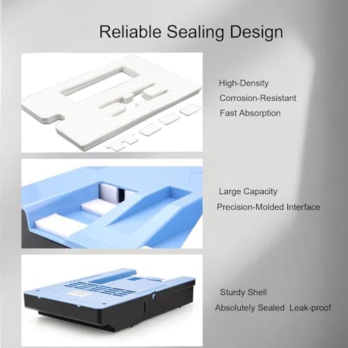 Hha&Ptj MC-10 Maintenance Cartridge Replacement Canon mc 10 1320b014, High Capacity Waste Collection Cartridge Compatible with Imageprograf IPF650 655 680 685 750 755 760 765 770 780 785 830 840 850 - Thumbnail 3