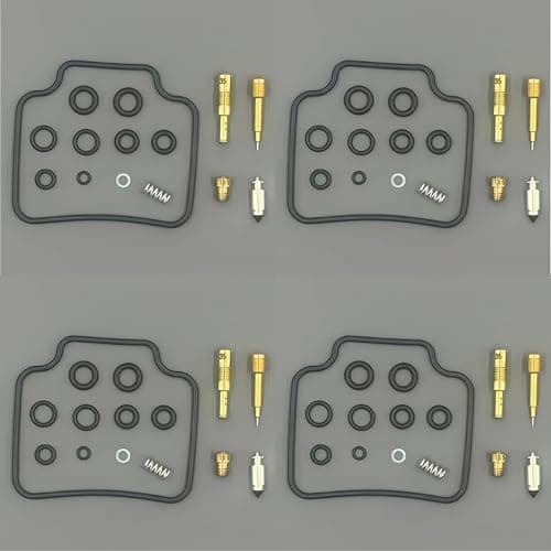 Carburetor Rebuild Kit 4 Pack for Honda CB650SC Nighthawk 1983-1985 Carb Repair Main Jet #115 Pilot Jet #35