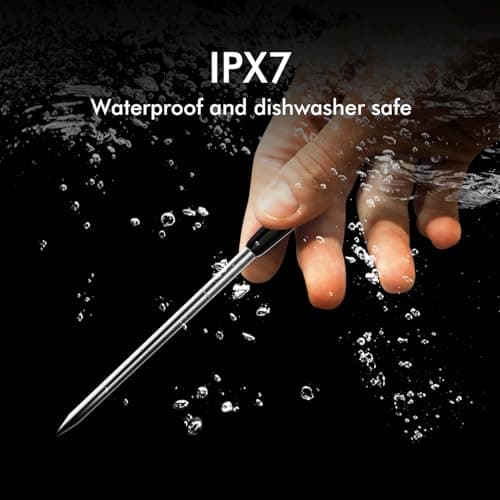 Smart Wireless Meat Thermometer 4 Probes, Bluetooth Food Thermometer, Remote Tracking and Real-Time Readings from Apps, for iOS and Android, for BBQ, Grill, Smoker - Thumbnail 6