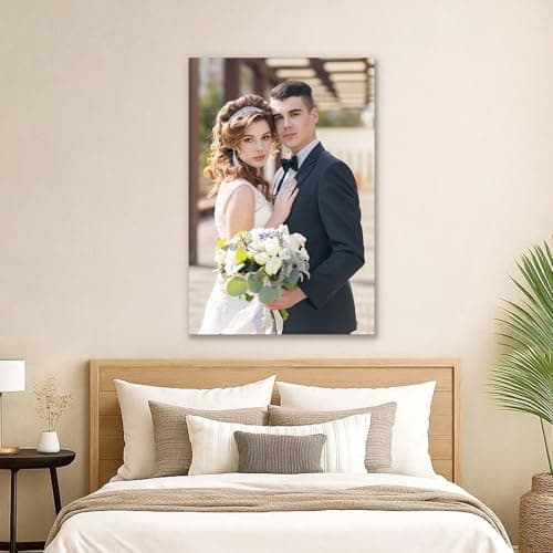 GagetElec Custom Canvas Prints with Your Photos, Personalized Canvas Wall Art for Bedroom, Living Room, Home Decor for Family, Friend, Lover, Pet (8" X 10") - Thumbnail 3