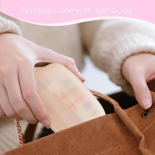 Prolixity Baby Nail Trimmer Electric, 15 in 1 Baby Nail Clippers for Gentle Nail Care, Rechargeable Baby Nail File Electric with Light &15 Grinding Pads for Infant Toddler, Pink - Thumbnail 5