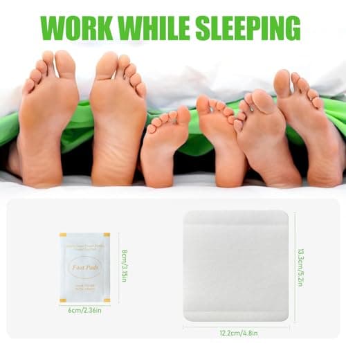 Niifawh Bamboo Foot Pads, 32 Pads Turmeric & Ginger Natural Pad with Ginger, Wormwood, Bamboo Vinegar, 32 Pads Bigger Adhesive Sheet for Men & Women - Thumbnail 5