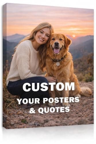 Custom Canvas Prints with Your Photos, Personalized Gift Canvas Wall Art for Mom Dad Family Couple Wedding Baby Pet, Meaningful Keepsake Home Decor, Unique Gift Framed Poster Artwork (18"x24") - Image 1