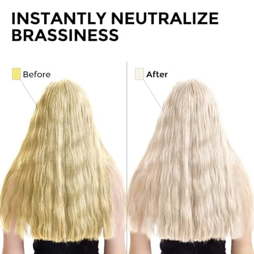 COLORLOMO Bye Bye Yellow Purple Shampoo, Neutralizes Brass & Yellow Tones, Sulfate Free, For Color Treated, Blonde, Bleached, Highlighted Brown or Silver Hair, 11. 83 Fl Oz - Thumbnail 2