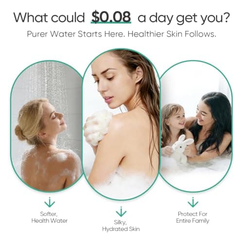 Cobbe HD HEAVY DUTY High Output Shower Filter – 99% REMOVAL Shower Head Filter for Hard Water, Heavy Metals, Chlorine and Harmful Substance, Improve your skin and hair - Brushed Gold - Thumbnail 2