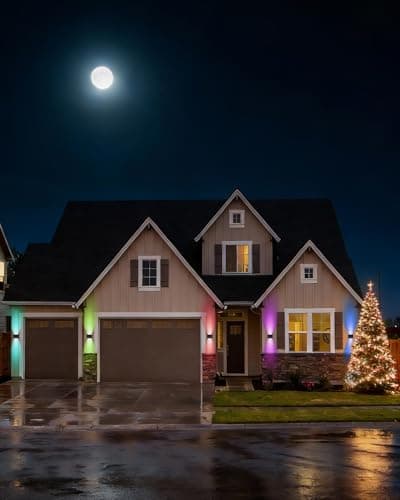 CORESLUX Solar Wall Lights Outdoor, Up and Down Outdoor Solar Lights, IP65 Waterproof Solar Powered, Color Changing Warm Cool Solar Sconce Lights for House/Backyard/Railing/Wall/Step/Patio - Thumbnail 6