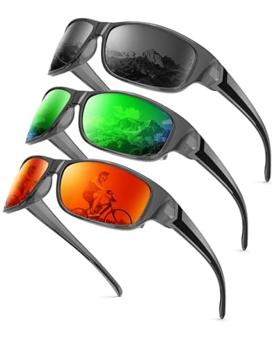 KALIYADI Polarized Sunglasses-for-Men Sports Sunglasses: Mens Sun Glasses with UV400 for Running Fishing Golf - Image 1