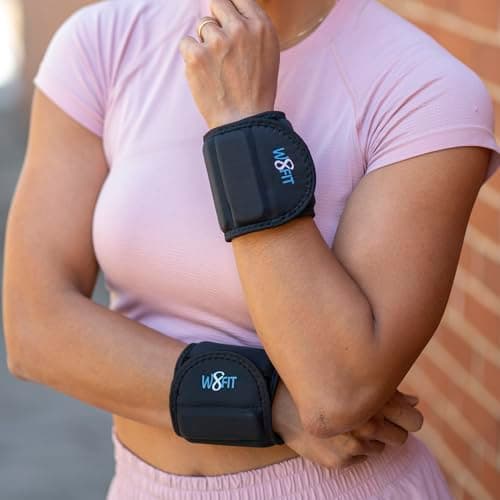 W8FIT Adjustable Wearable Wrist Arm Weights for Walking, Fitness, and Physical Therapy (3.4 LBS SET 1.7LBS each) LARGE - Thumbnail 3